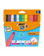 Blister de 12 feutre de coloriage Bic Kids VISACOLOR XL