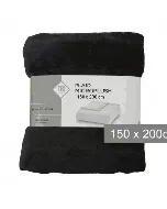 Plaid polaire gris foncé