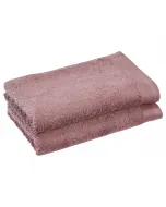 Lot de 2 Serviettes invité Lilas coton Bio