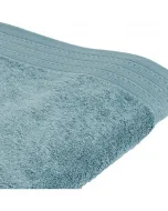 Serviette de toilette Bleu uni coton bio