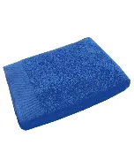 Drap de douche velours face rasé bleu