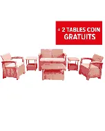 Salon de jardin syfax 4 places Gris