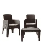 Salon de jardin Marichel marron