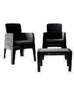 Salon de jardin Marichel noir