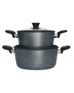 Lot de 2 Faitout granite - induction