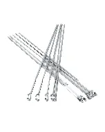 Set de 9 brochettes de barbecue en métal
