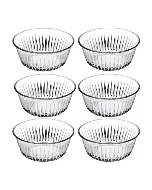 Ensemble de bols en verre transparent Frezya - 6 pièces