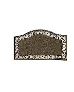 Paillasson avec moquette dorée  dimensions  75cm x 45cm