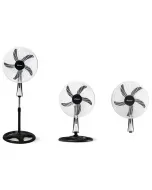 Ventilateur 3en1 Sans minuterie Noir
